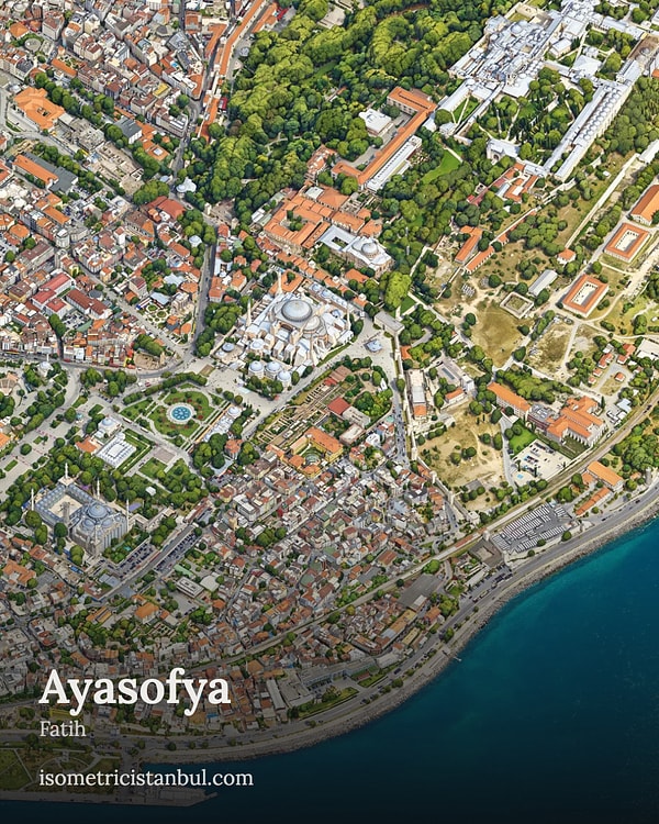 İstanbul'un izometrik haritasında neler var?