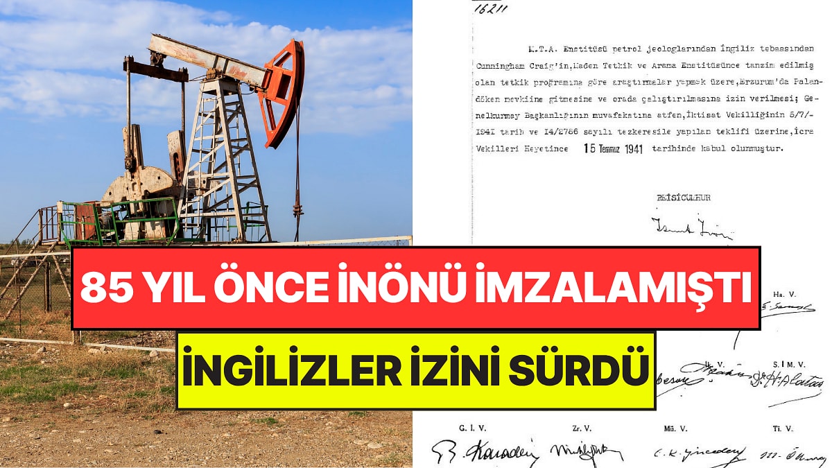 Palandöken'de Petrol Mü Var? 85 Yıl Önce İnönü İmzalamıştı, İngilizler İzini Sürdü