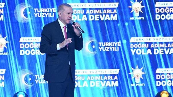Erdoğan, partisinin aday tanıtım ve seçim beyanname açıklaması için yapılan toplantıda yeni hedeflerini açıkladı.
