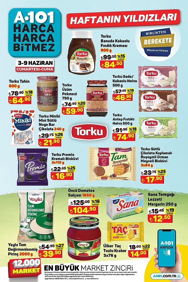 Torku Banada Kakaolu Fındık Kreması 900 gr 84,50 TL