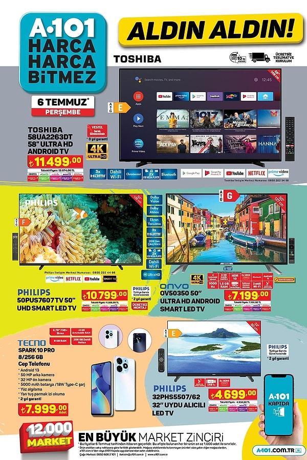 Toshiba 58" Ultra HD Android Tv 11.499 TL