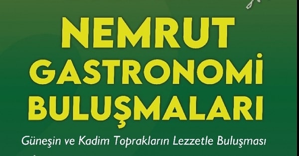 1. Nemrut Gastronomi Festivali