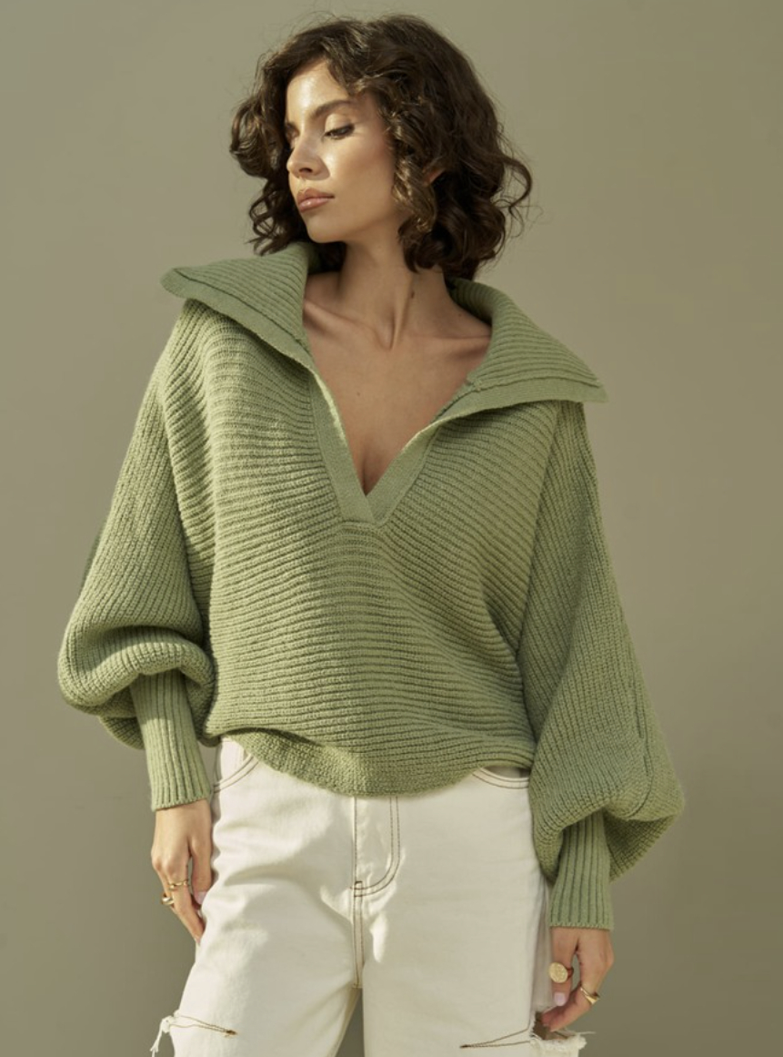 Mai Collection Livia Çağla Yakalı Kazak