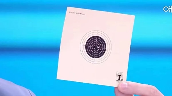 Sosyal medya sitelerinde paylaşılan görüntülerde atış yapılan kağıtların oldukça ufak olduğu görülüyor.